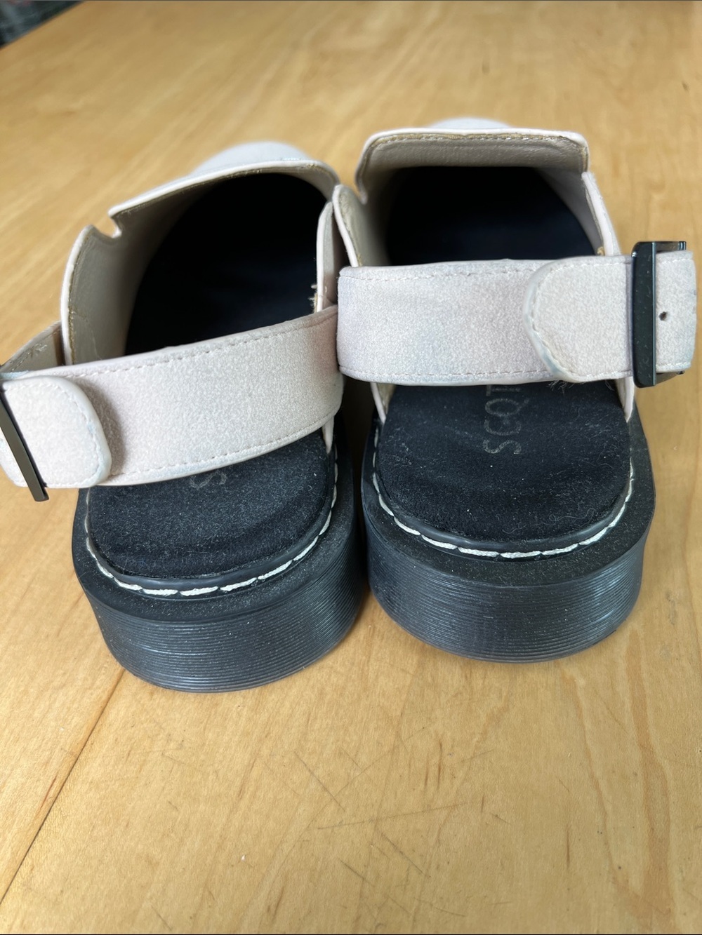 Casual Slingback Loafers in Light Beige - Picture 4 of 5